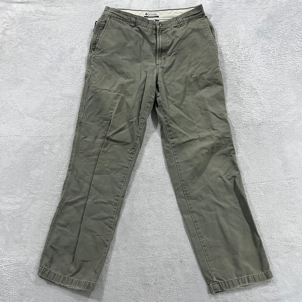 Columbia Cargo Pants Mens 32 (fit 30x31) Canvas Hiking Pants Vintage READ